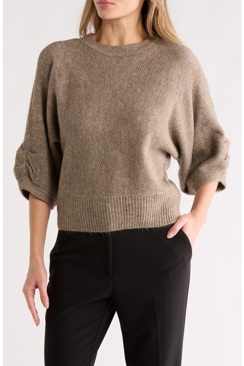 Seed Stitch Dolman Sweater, Main, color, HEATHER MOONROCK