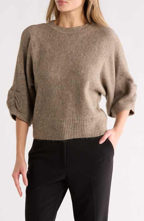 Democracy Seed Stitch Dolman Sweater