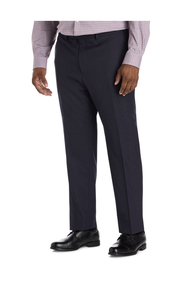 JV Reflex Big & Tall Graph Check Suit Pants, Main, color, Purple