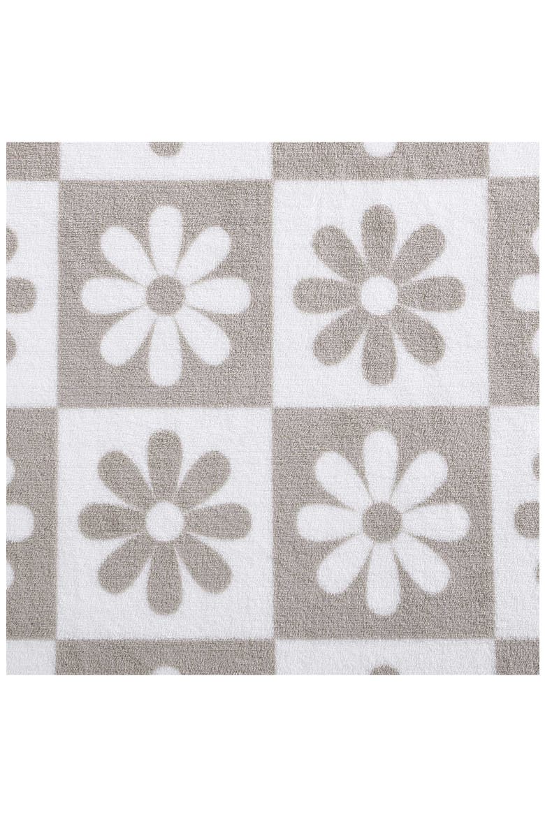 Daisy Check Throw Blanket, Alternate, color, BEIGE