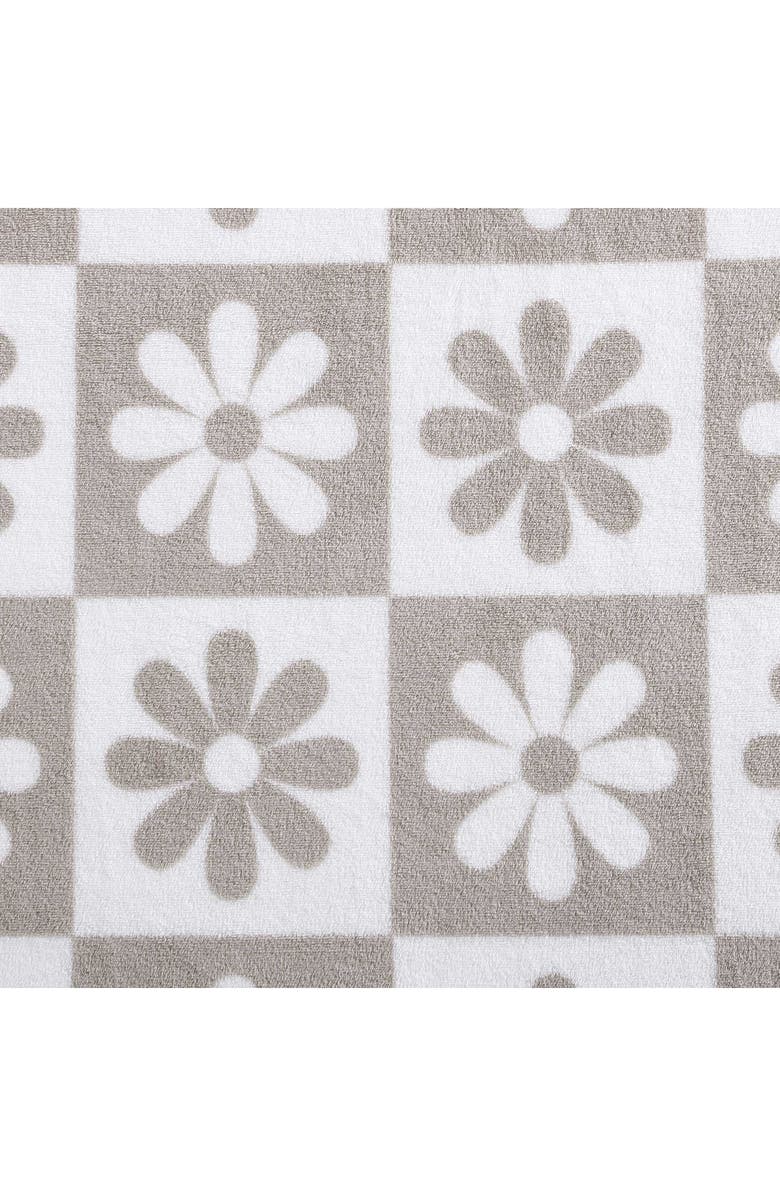 Betsey Johnson Daisy Check Throw Blanket, Alternate, color, Beige