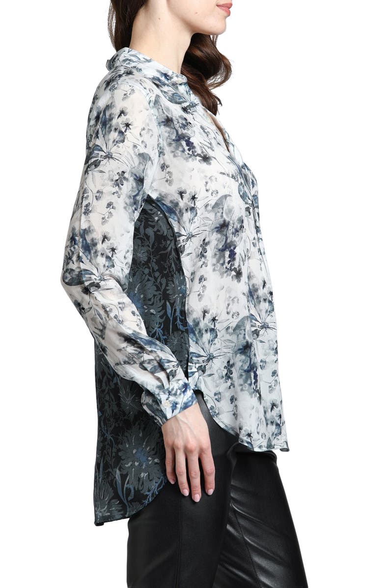 APNY Ikat Print Tunic Top, Alternate, color, Natural Multi
