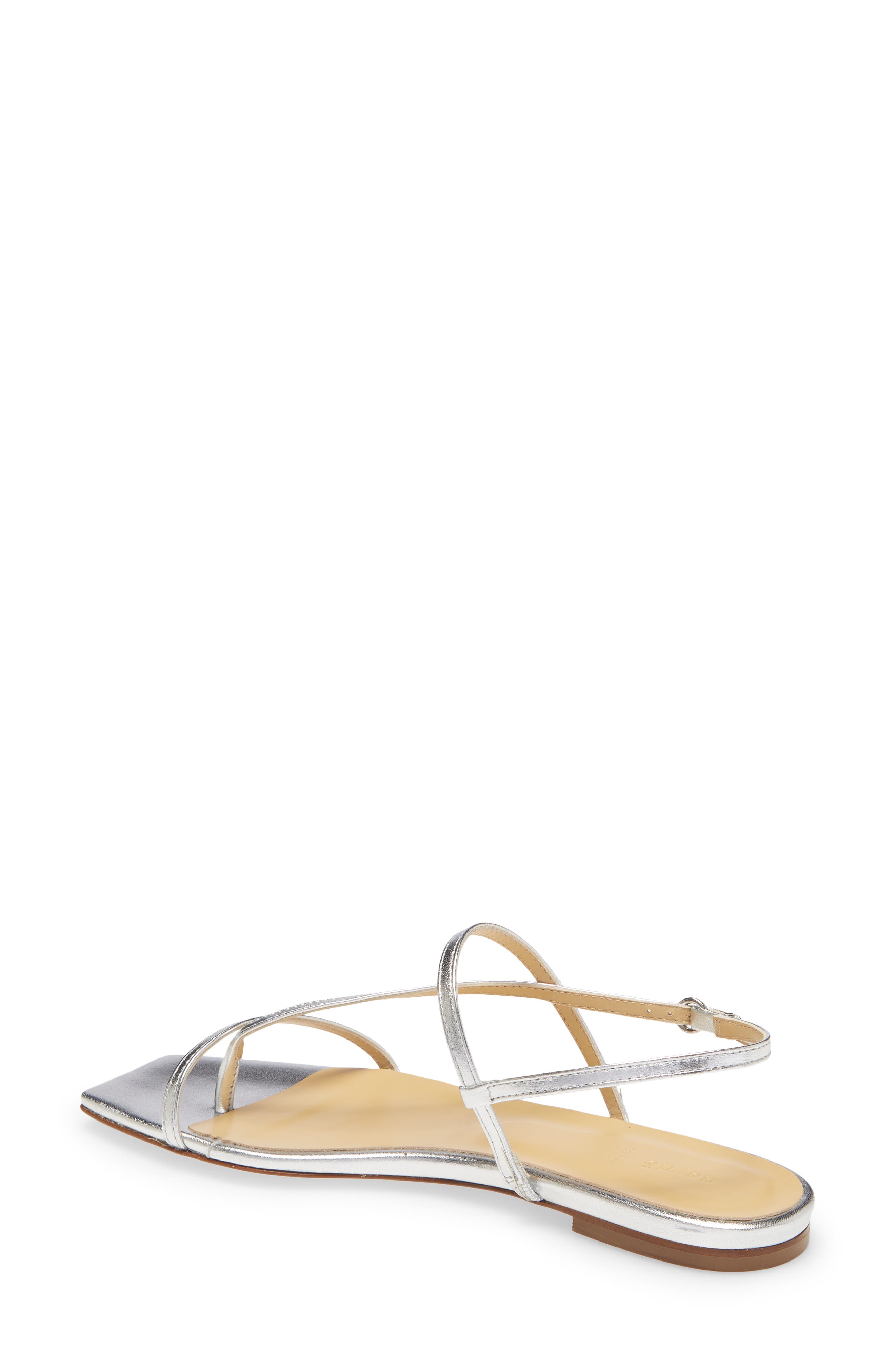 aeyde Ella Metallic Sandal, Alternate, color, 