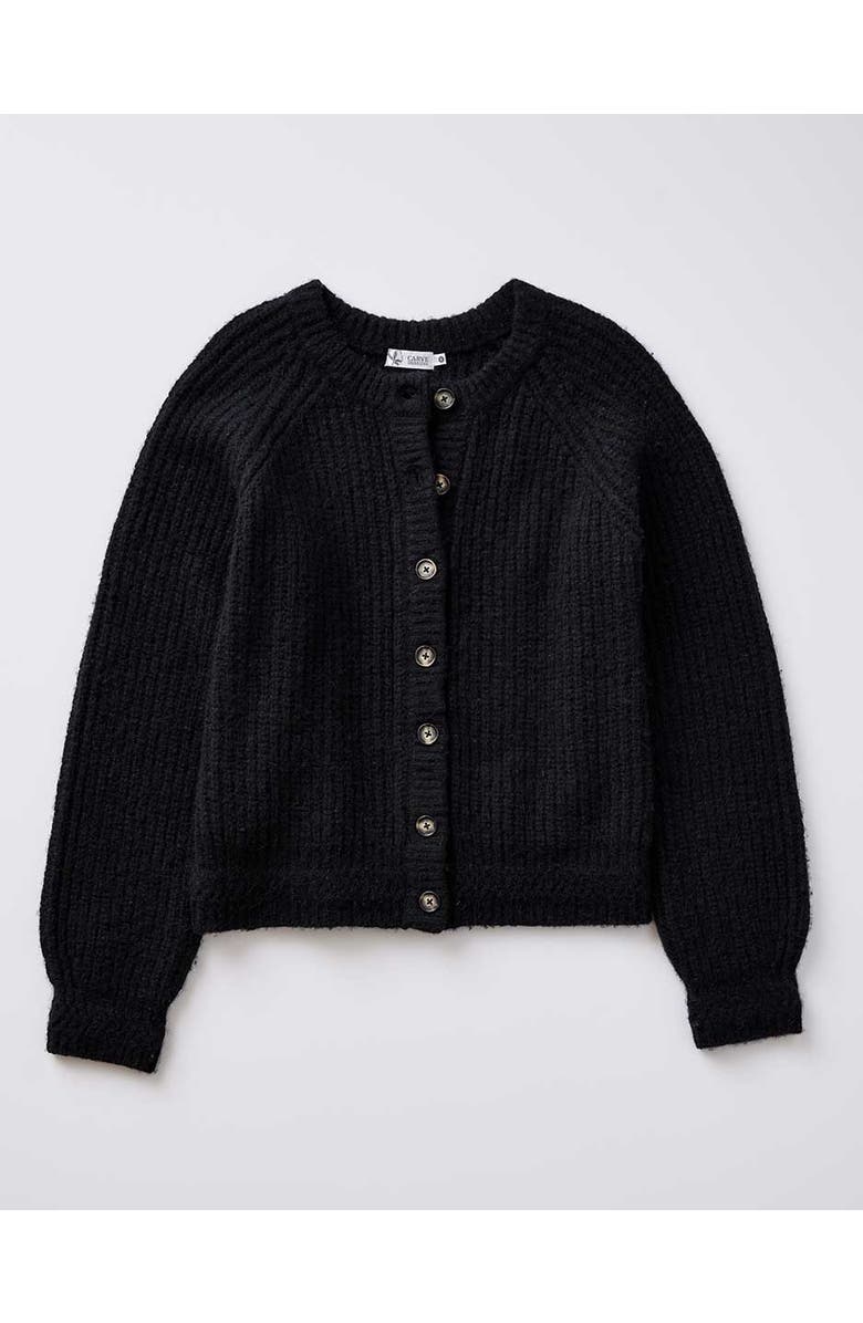 Carve Designs Daphne Wool Cardigan, Main, color, Black