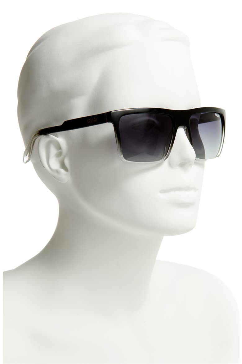 Australia 56mm Gradient Square Sunglasses, Alternate, color, BLACK/ CLEAR/ SMOKE