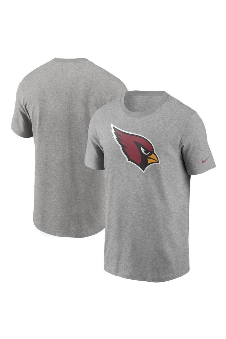 Men's Nike Heathered Gray Arizona Cardinals Primary Logo T-Shirt, Main, color, Heather Gray