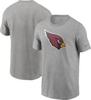 Nike Men's Nike Heathered Gray Arizona Cardinals Primary Logo T-Shirt