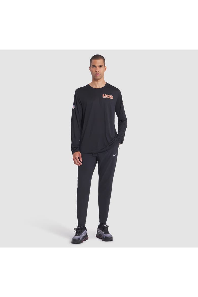 Men's Nike Black San Francisco 49ers 2025 Rivalries Collection Sideline Legend Dri-FIT Long Sleeve T-Shirt, Alternate, color, Black