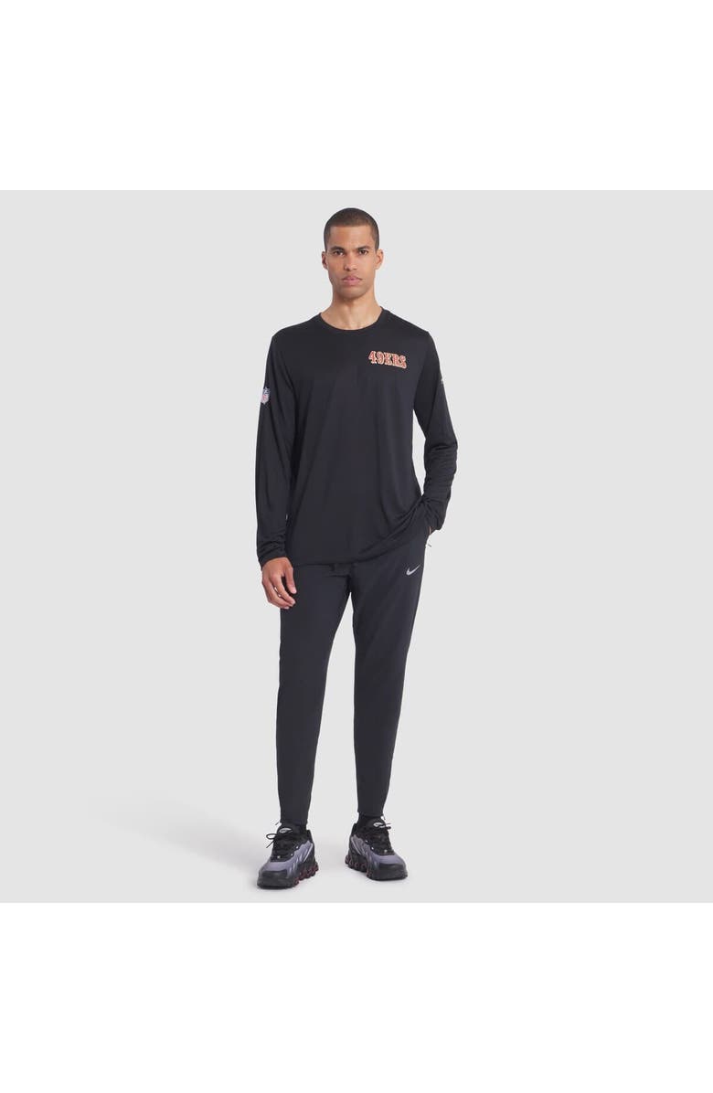 Nike Men's Nike Black San Francisco 49ers 2025 Rivalries Collection Sideline Legend Dri-FIT Long Sleeve T-Shirt, Alternate, color, Black