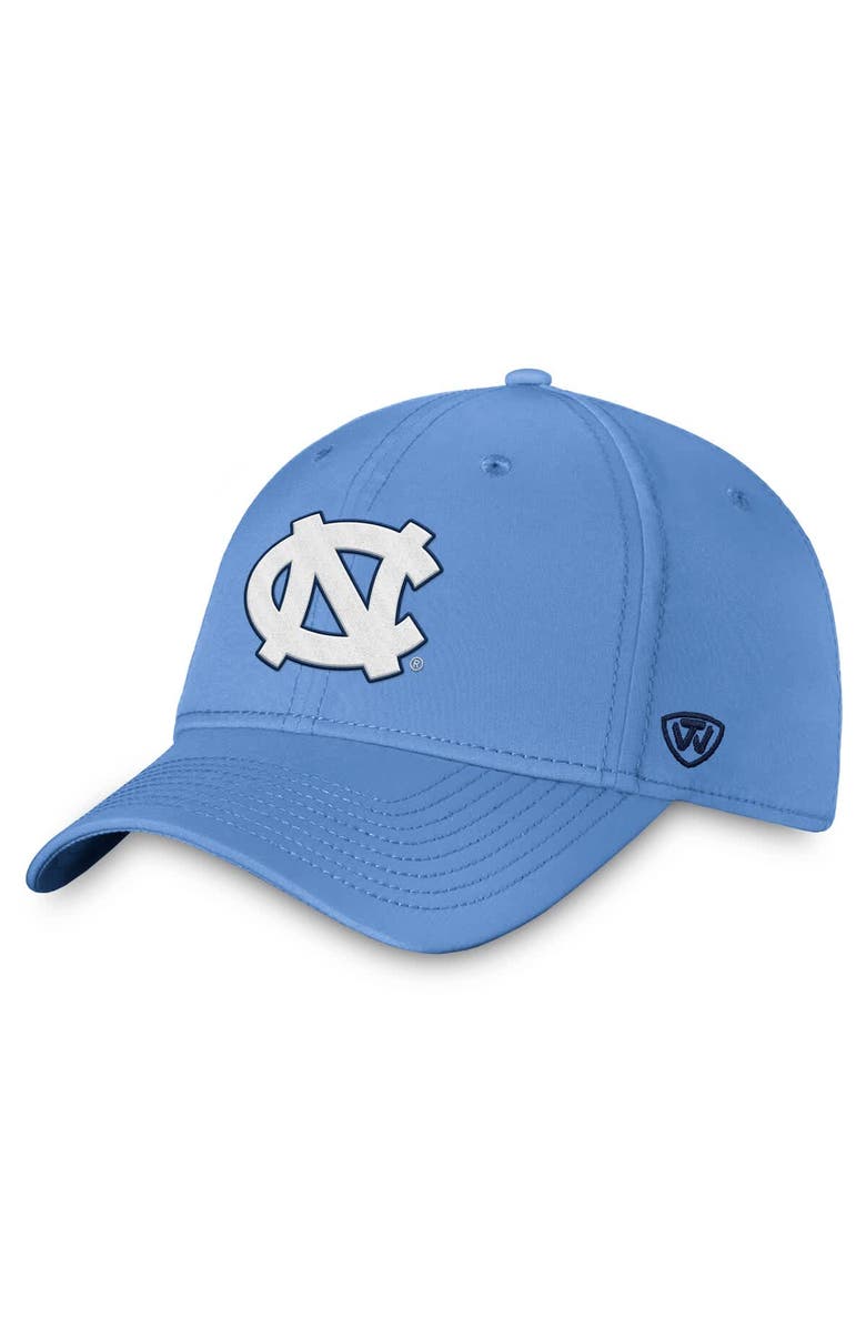 TOP OF THE WORLD Men's Top of the World Carolina Blue North Carolina Tar Heels Clam Flex Hat, Main, color, Light Blue