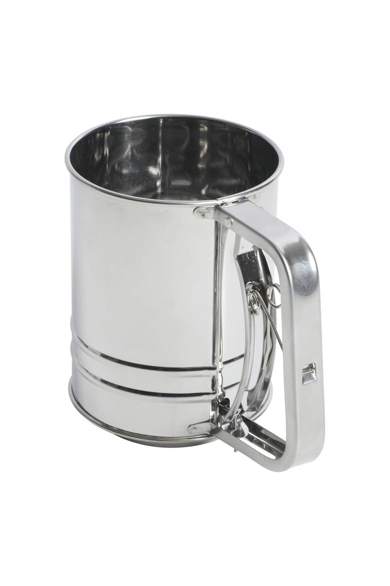 Helmsdale Stainless Steel Flour Sifter, Main, color, Silver