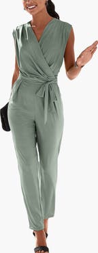LASCANA Women's Wrap Look Jumpsuit