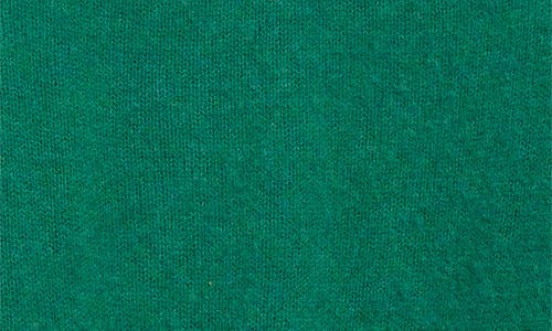 Drake's Brushed Shetland Lambswool Crewneck Sweater In Green
