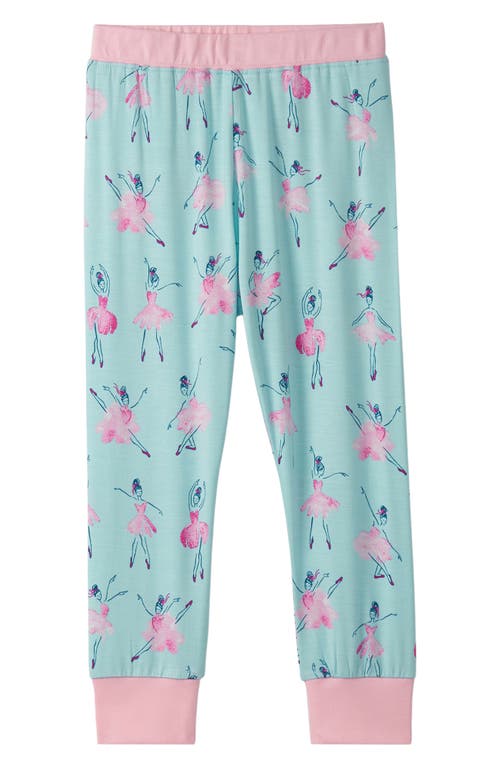 Hatley Kids' Ballet School Fitted Two-piece Pajamas In Green
