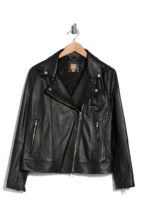 Sajin Leather Moto Jacket