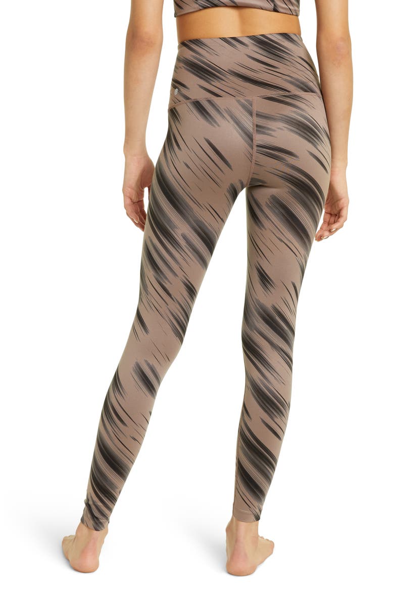 Renew Print Ultrahigh Waist Leggings, Alternate, color, TAN DUSK LIGHT STREAK PRINT