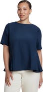 ELOQUII Pleated Hem Top