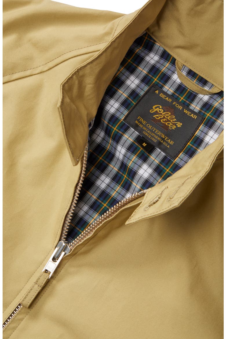 Harrington Waxed Cotton Jacket (Nordstrom Exclusive), Alternate, color, TAN