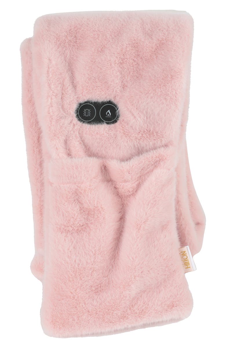 PARIS HILTON Heat & Massage Handwarmer Scarf, Alternate, color, Pink