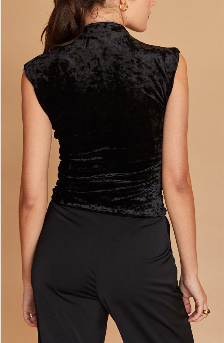 CRESCENT Crushed Velvet Top, Alternate, color,