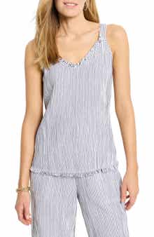 NIC+ZOE Pinstripe Gauze Tank