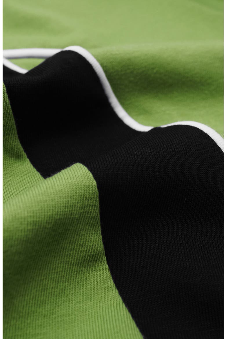 Captain Colorblock Long Sleeve Cotton Polo Shirt, Alternate, color, MOSS