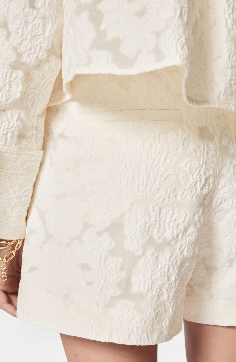 & Other Stories Matelassé Shorts, Alternate, color, White Light