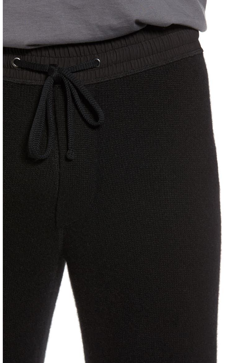 Cashmere Sweatpants, Alternate, color, BLACK