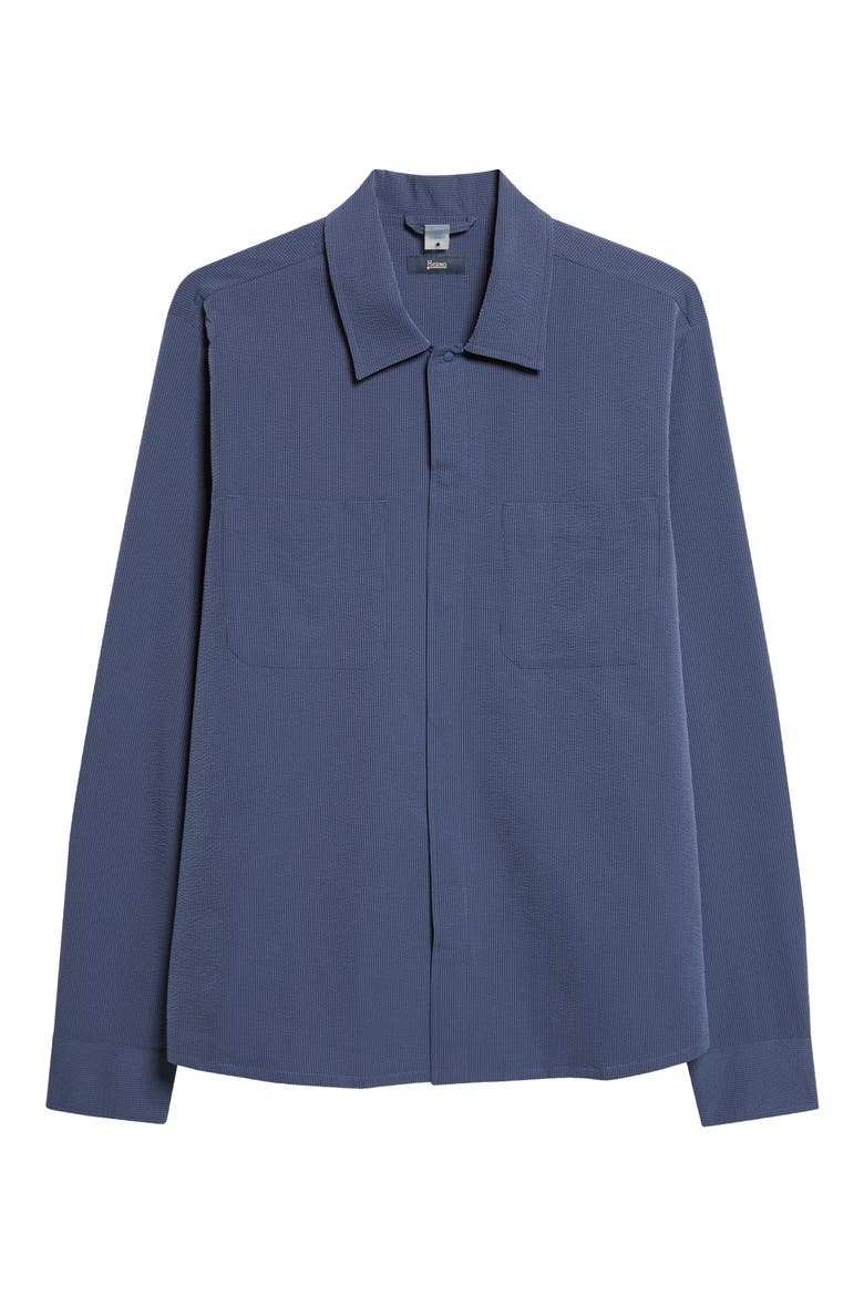 Seersucker Shirt Jacket, Alternate, color, FRENCH BLUE