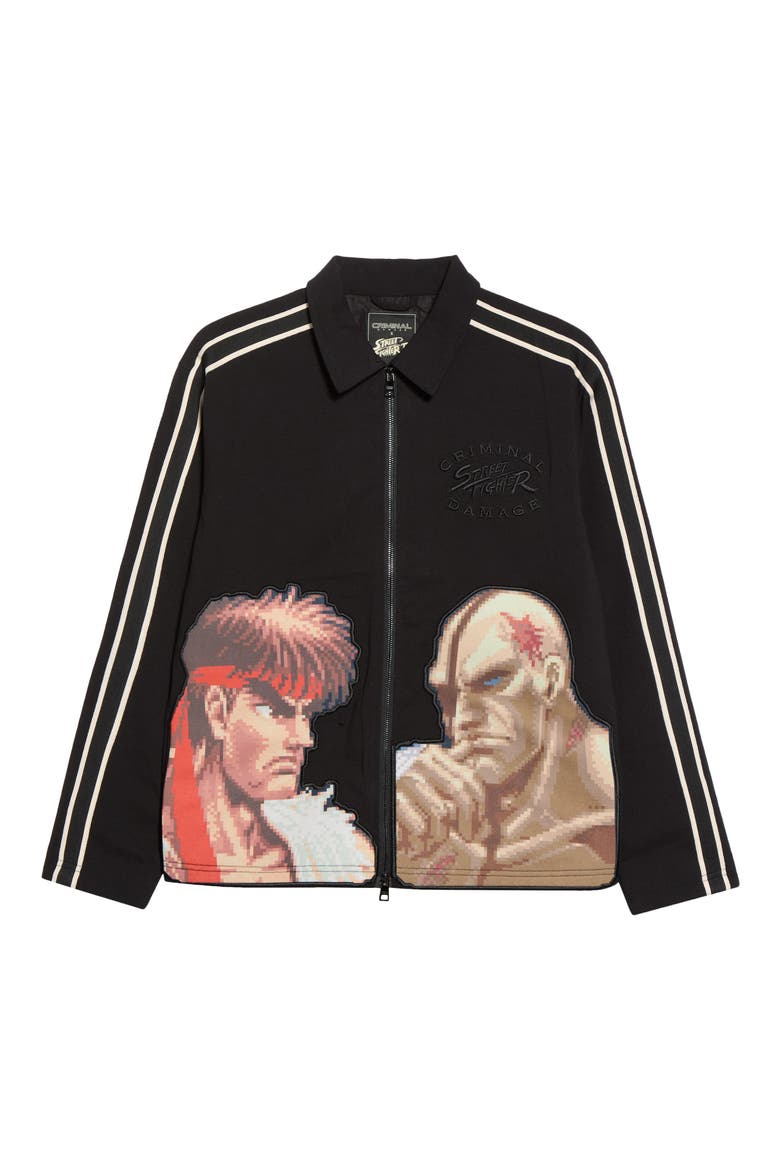 Versus Track Top, Alternate, color, BLACK