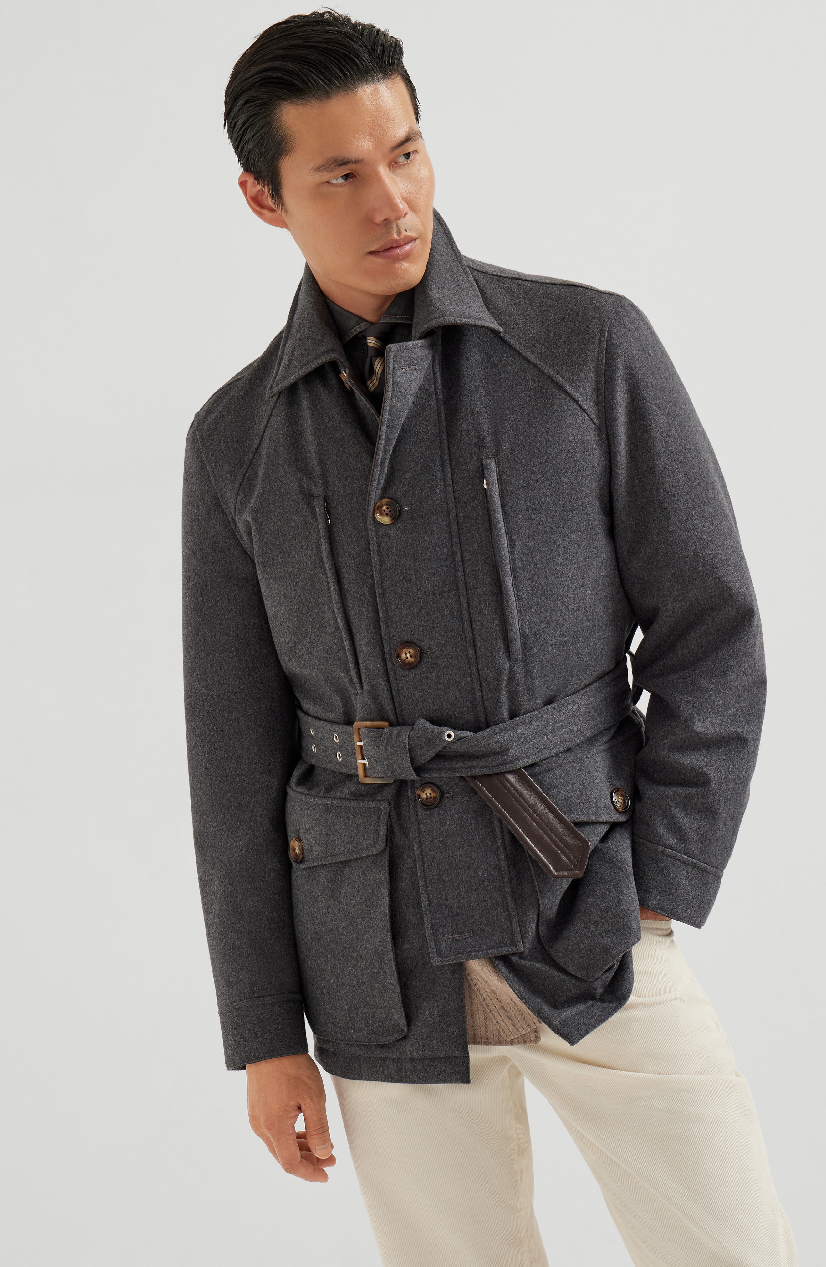Safari jacket with padding - image 2