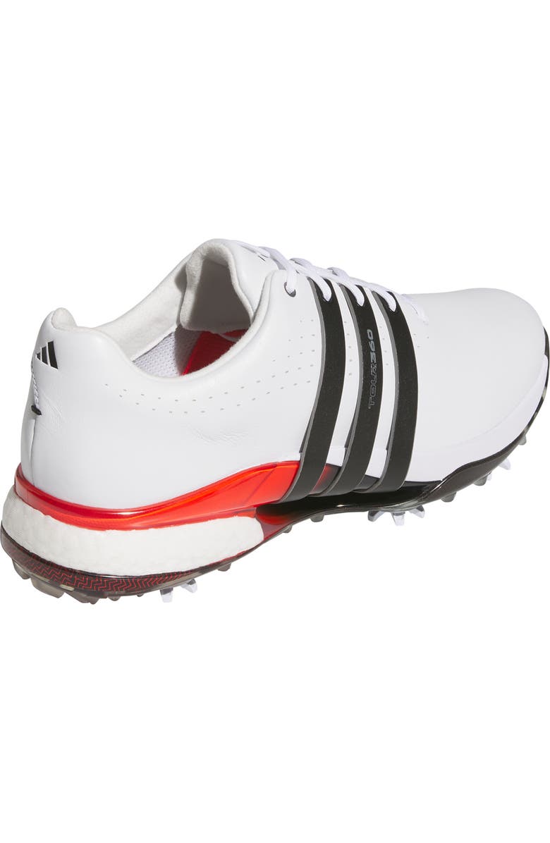 adidas Golf Tour360 24 Boost<sup>™</sup> Golf Shoe, Alternate, color, White/ Core Black/ Lucid Red