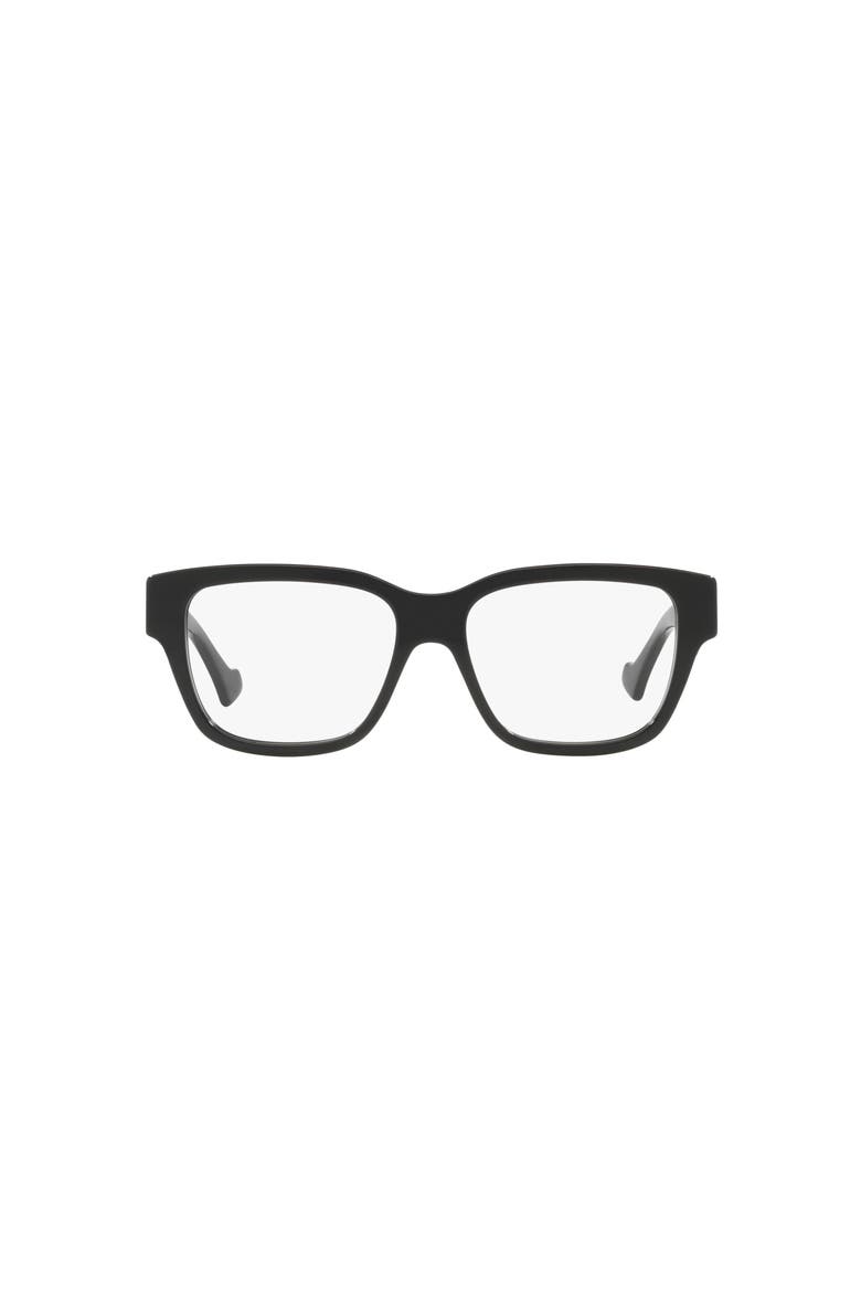 55mm Square optical glasses, Alternate, color, Black