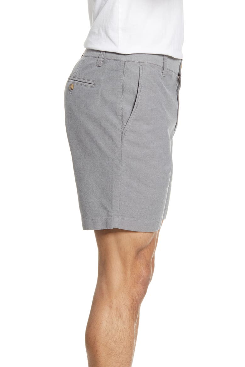 Flat Front Chino Shorts, Alternate, color, CHARCOAL