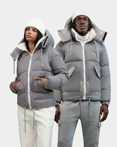 Megeve- W 2-in-1 Relaxed Fit Puffer in Softly Brushed Fabric