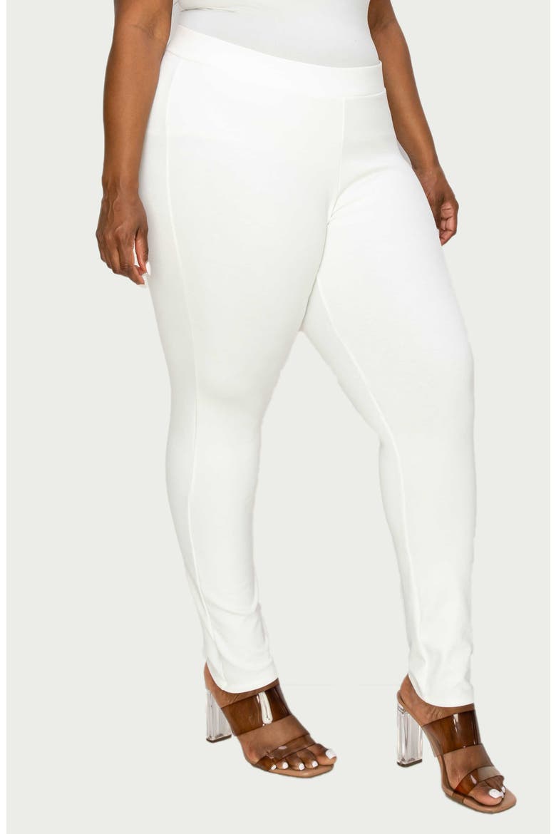 Ashley Ponte Leggings, Alternate, color, IVORY