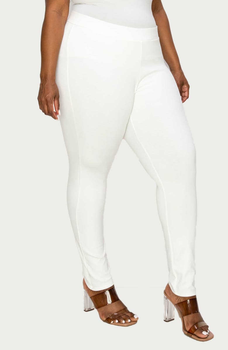 L I V D Ashley Ponte Leggings, Alternate, color, Ivory