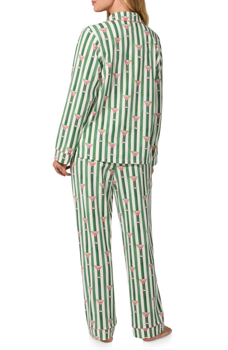 BedHead Pajamas Print Jersey Pajamas, Alternate, color, Martini Oclock