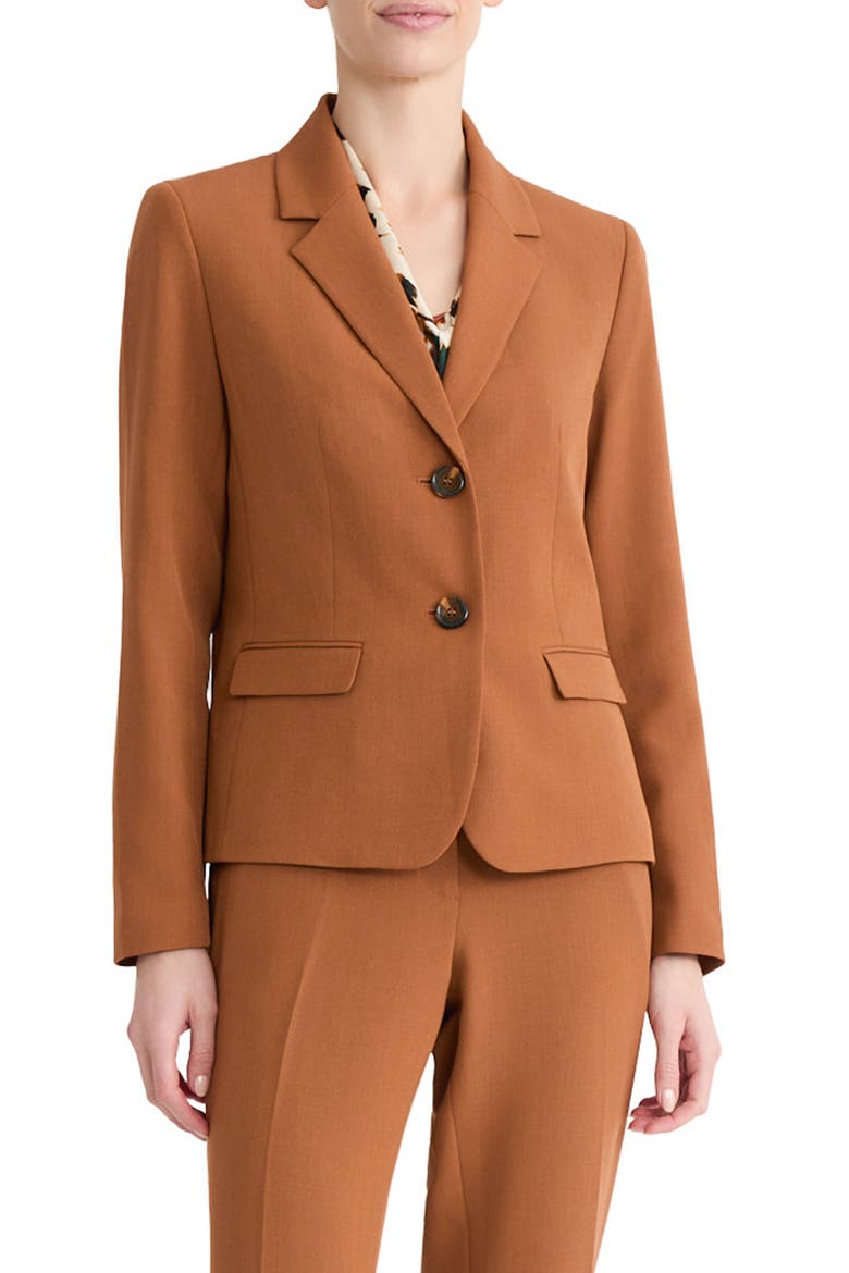 Two Button Jacket, Main, color, CINNAMON