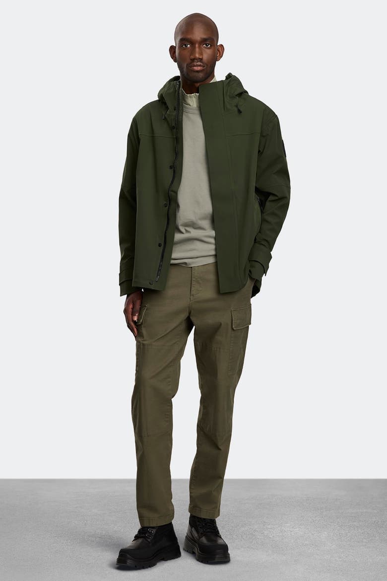 Rupert Rain Jacket Black Label, Main, color, Moss Khaki