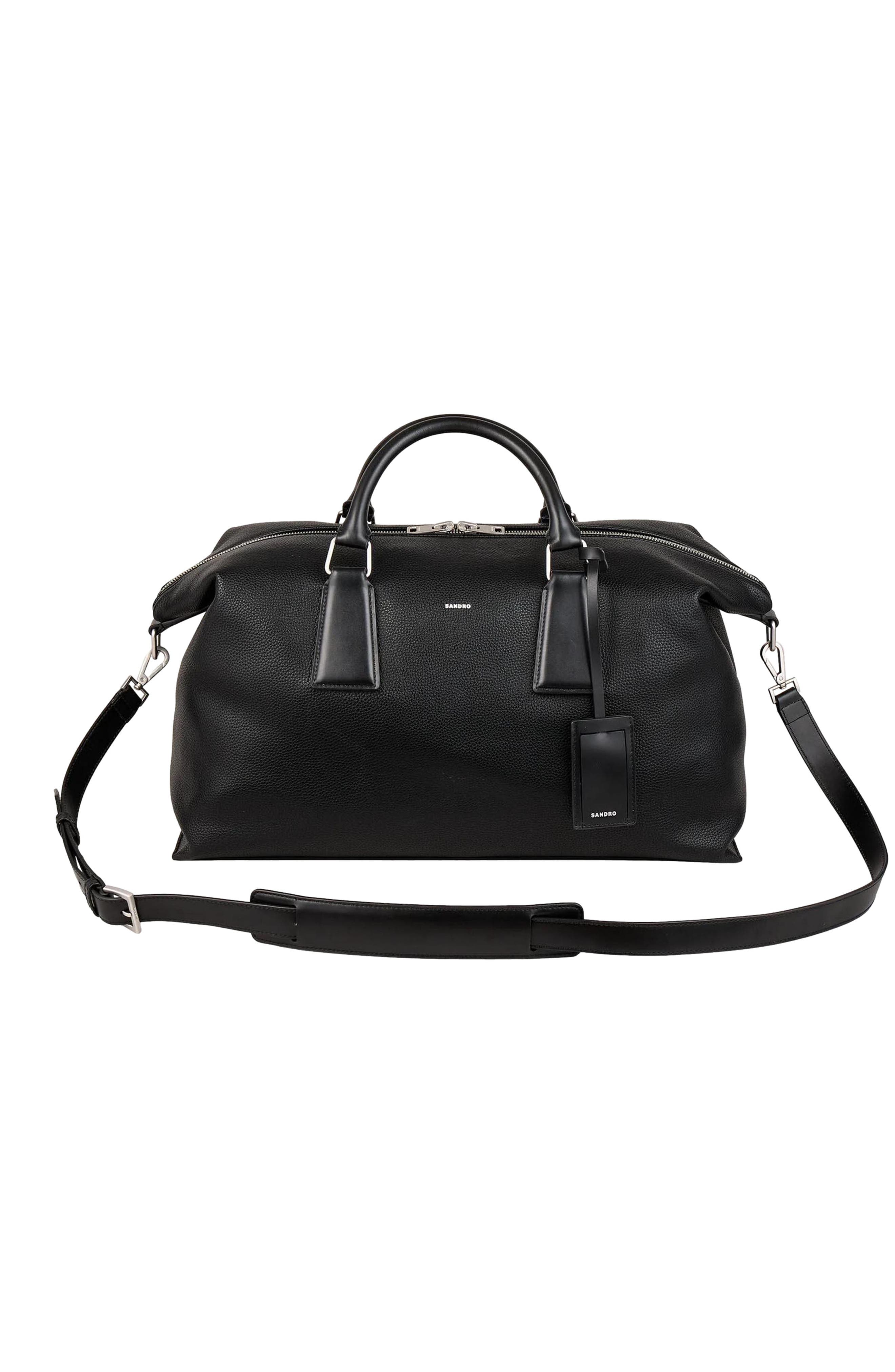 SANDRO Weekend bag, Alternate, color, Black