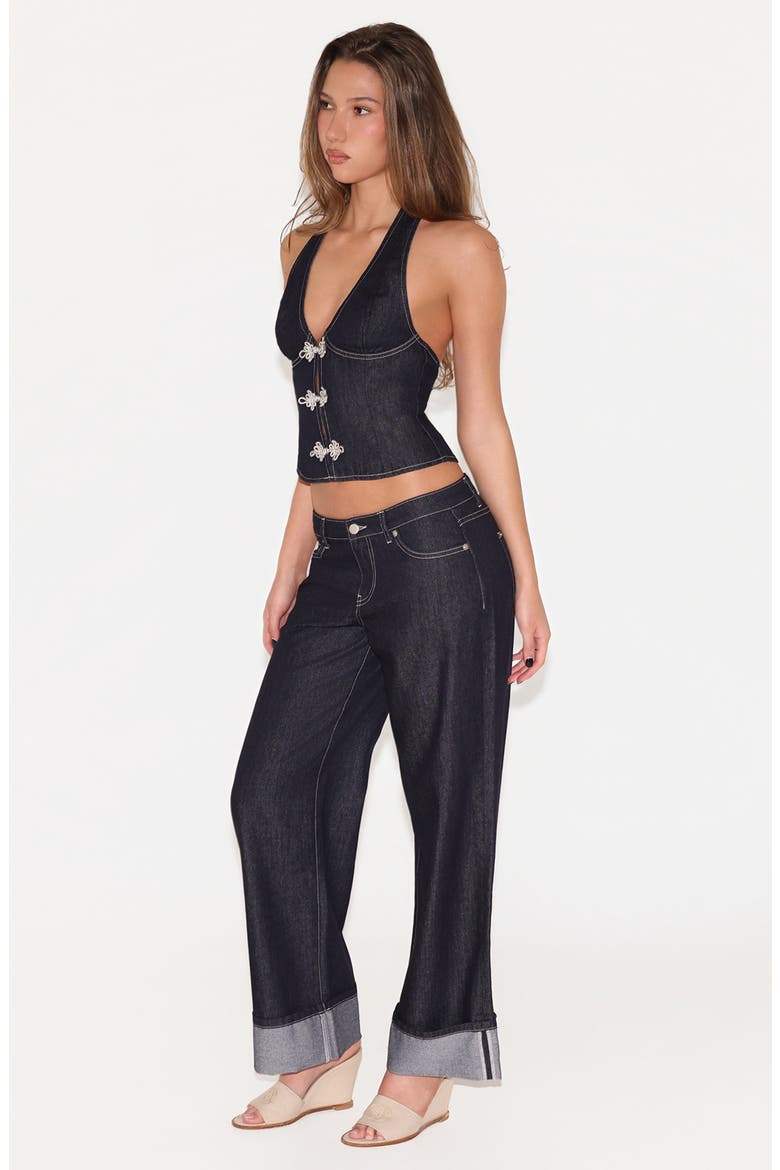 Tilda Low Waist Wide Leg Jeans, Alternate, color, INDIGO
