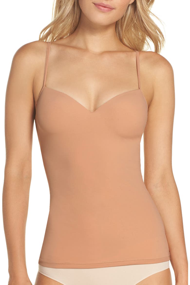 Allure Built-In Bra Camisole, Main, color, NUDE
