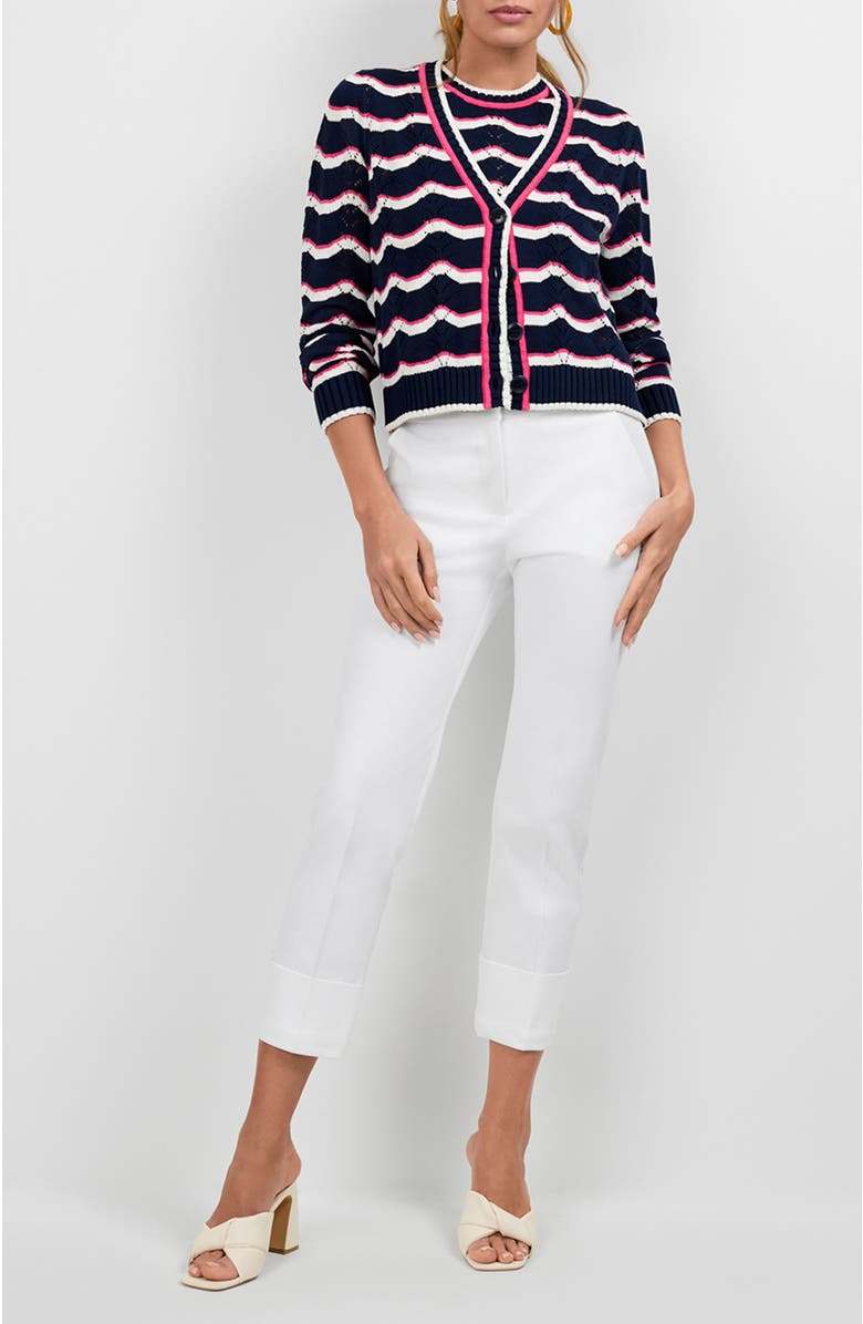 Trina Turk Alessia Cardigan, Alternate, color, Ink Multi