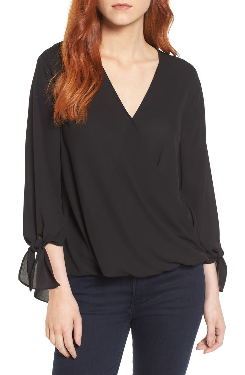 Everleigh Surplice Neck Top, Main, color, 