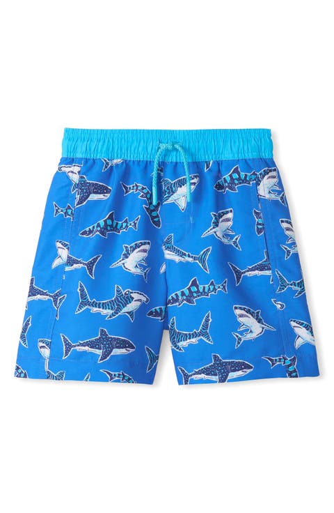 Kids' Shark Print Swim Trunks (Little Kid & Big Kid)