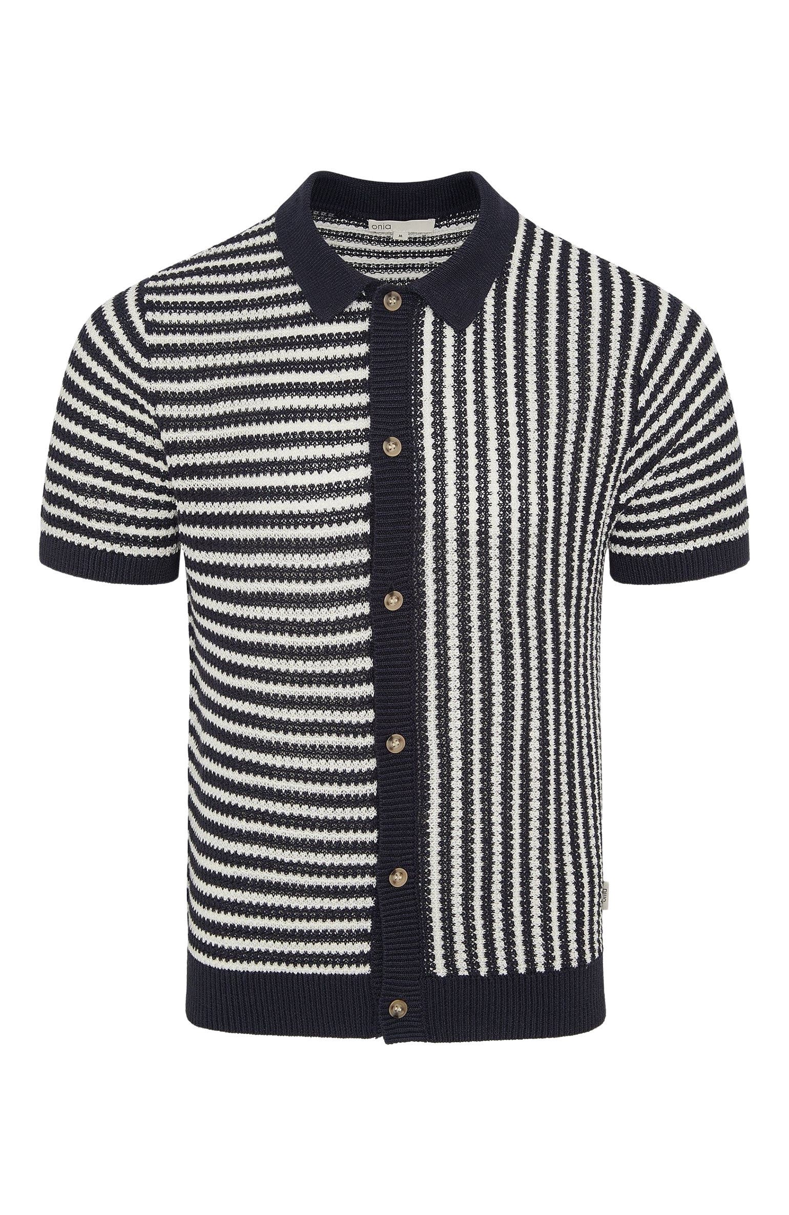 Knit Linen Button Up Short Sleeve - image 2