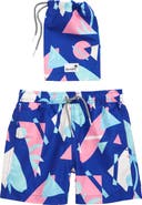 Boardies Kids' Overlay Blue Swim Trunks