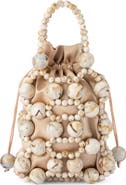 Olga Berg Sammy Beaded Cage Bag