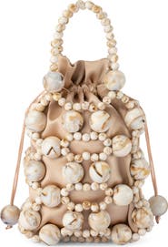 Olga Berg Sammy Beaded Cage Bag